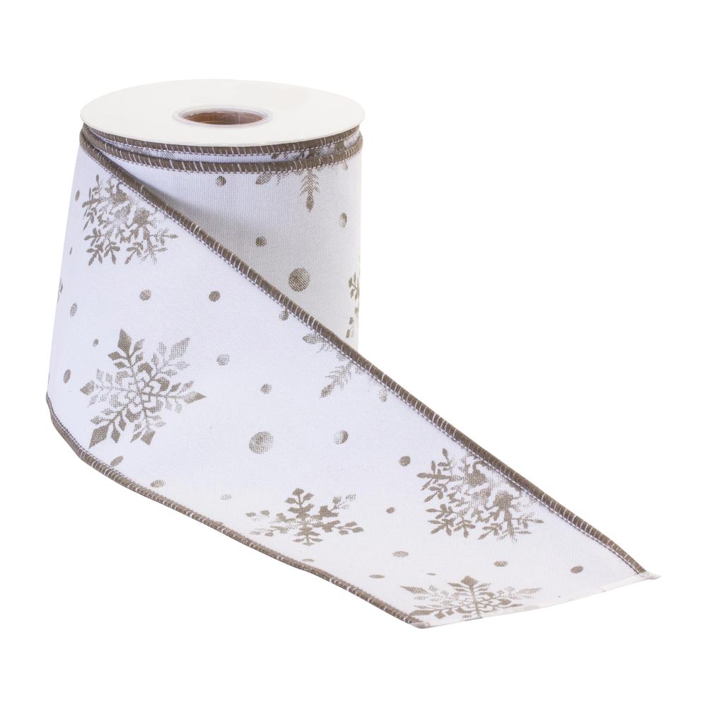 4" x 10 Yds. Ribbon (Set of 2) Wired Cotton. Picture 2