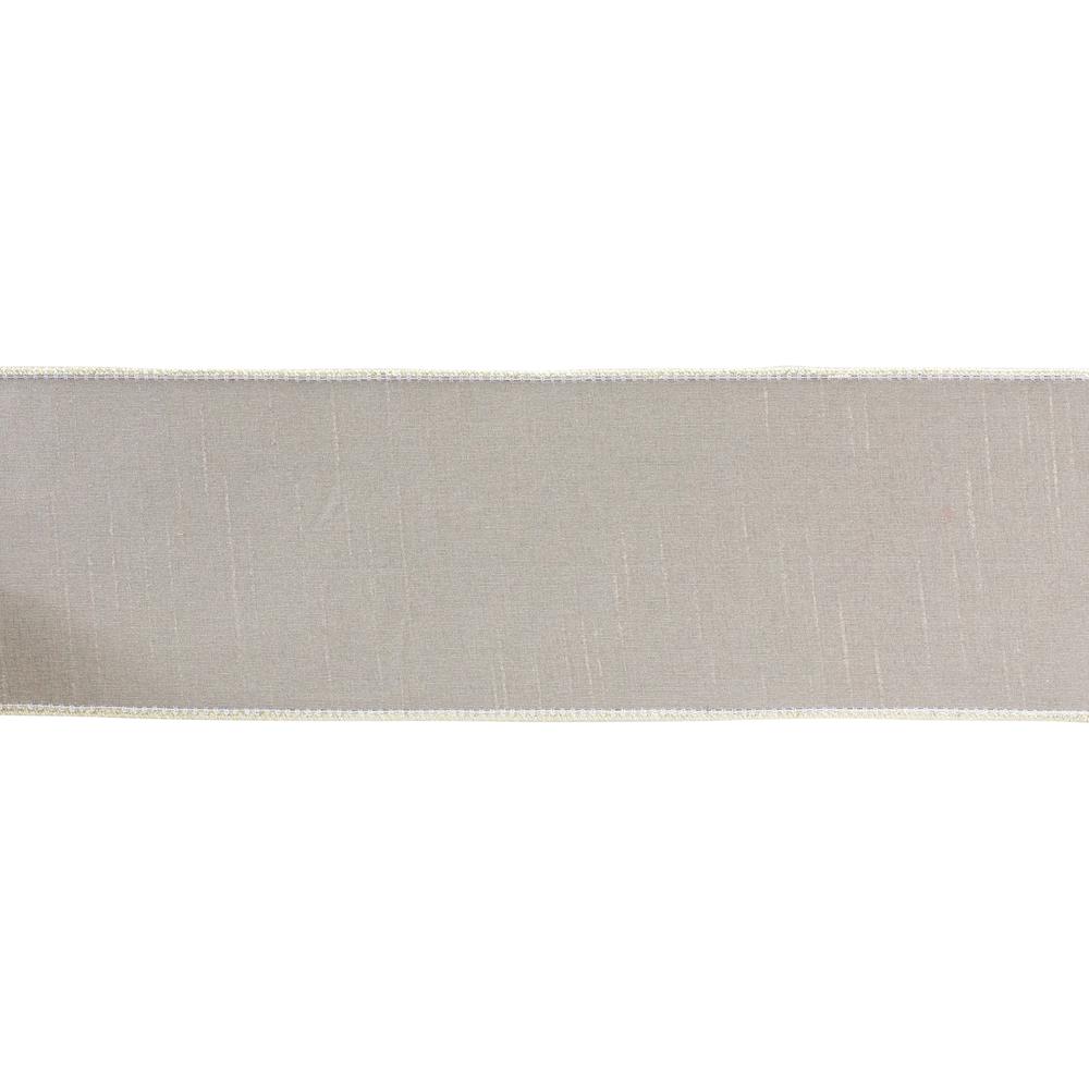 4" x 10 Yds. Ribbon Wired Polyester. Picture 1
