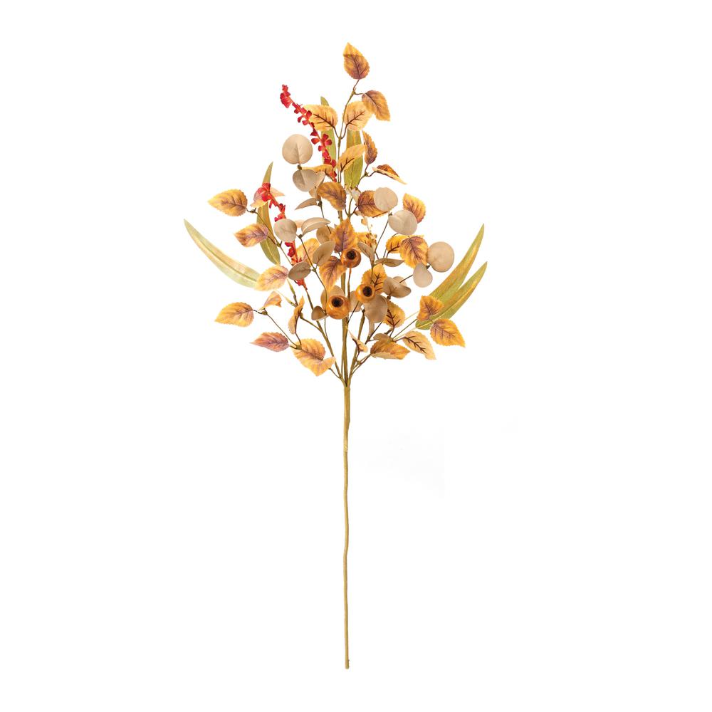 Fall Leaf and Pod Spray (Set of 2) 30"H Polyester. Picture 2