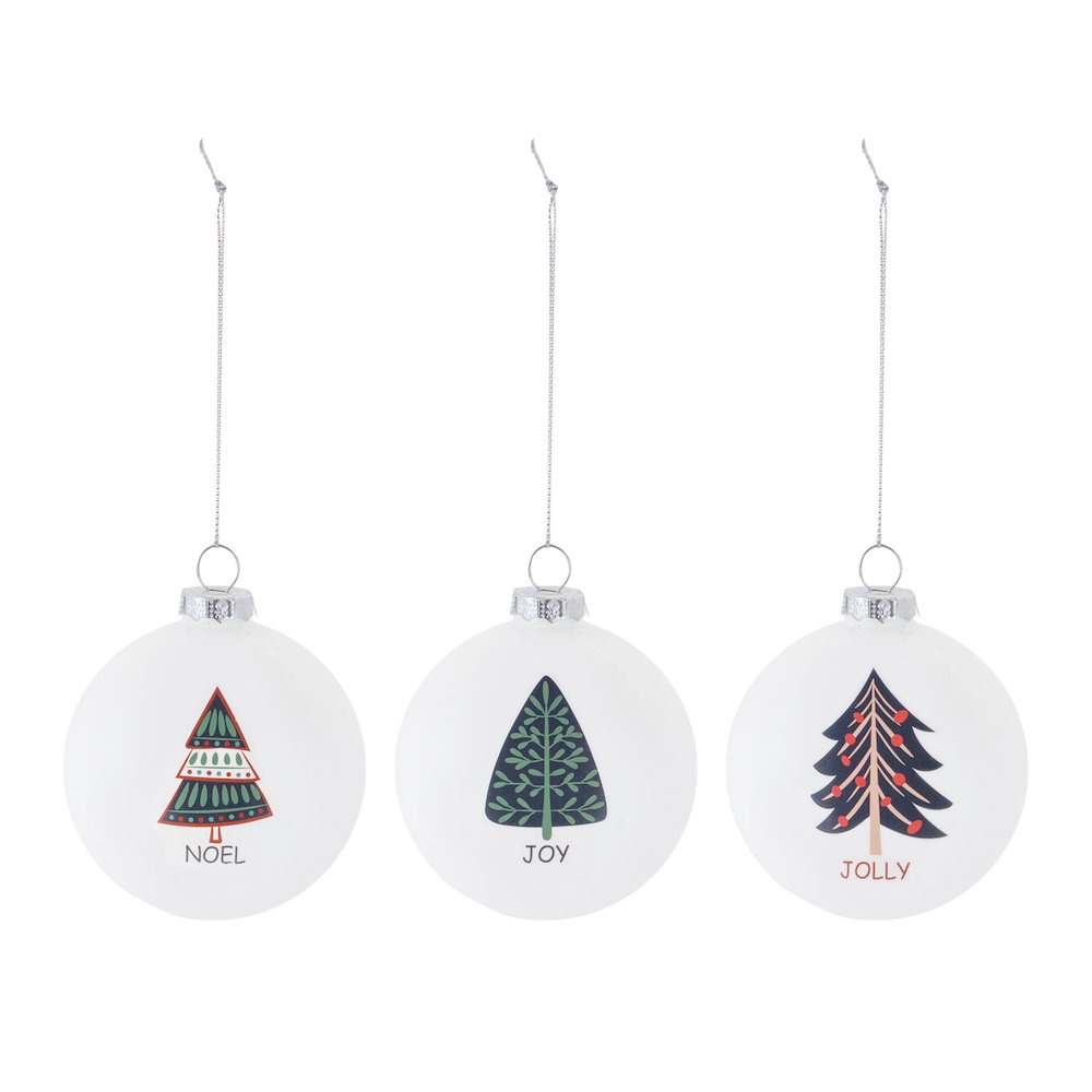 Ornament (Set of 6) 3"D Glass. Picture 2