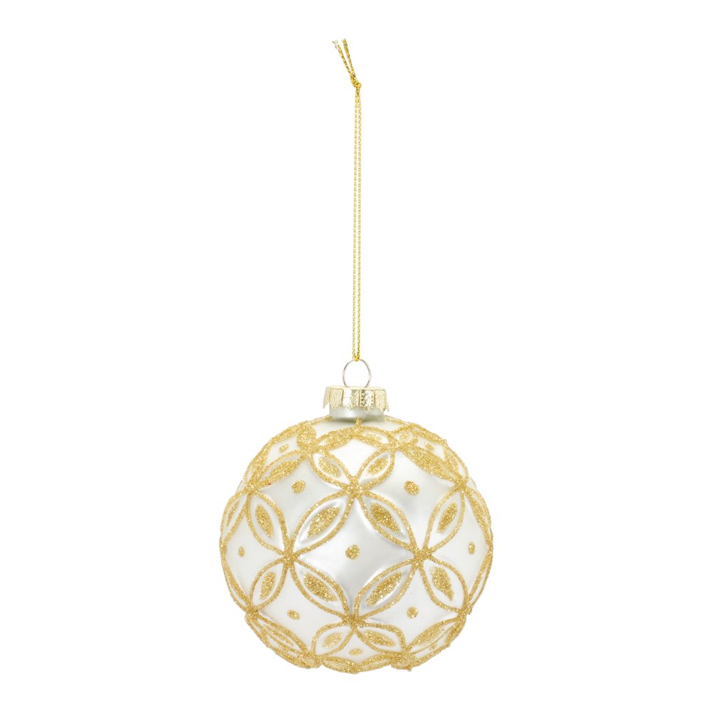 Ball Ornament (Set of 12) 3"D Glass. Picture 2