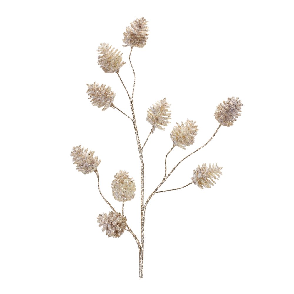 Pine Cone Spray (Set of 6) 30"H Plastic. Picture 2