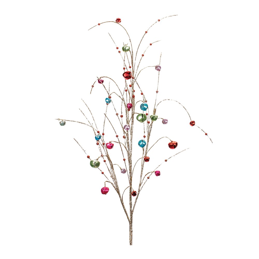 Jingle Bell Spray (Set of 2) 42"H Iron. Picture 1