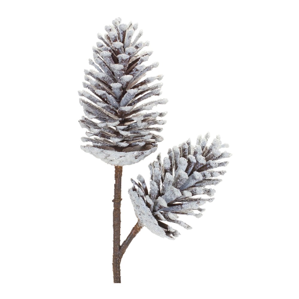 Pine Cone Pick (Set of 2) 28"H Plastic. Picture 1