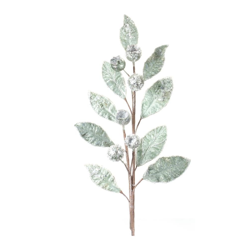 Leaf and Pod Spray (Set of 2) 29"H Polyester. Picture 1