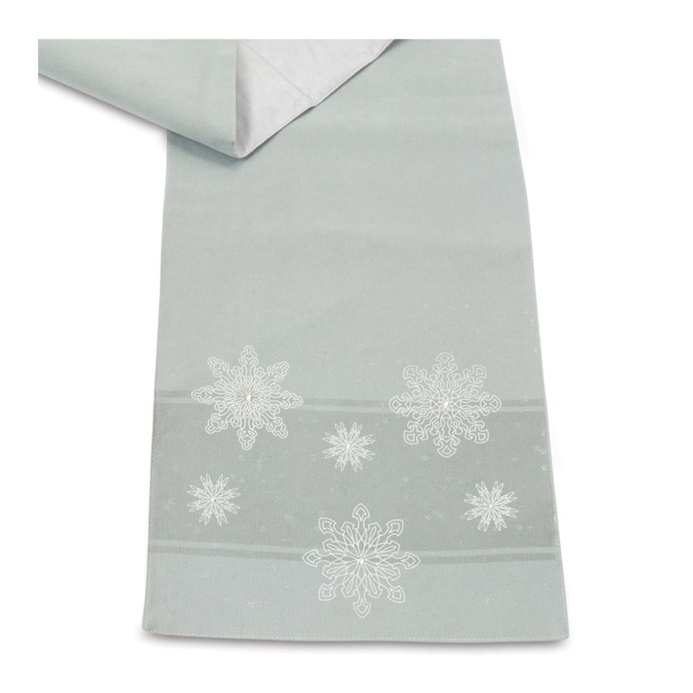 Snowflake Pattern Runner 72"L x 12.5"W Polyester. Picture 2