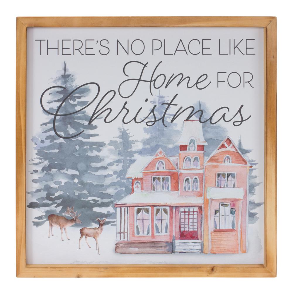 Home and Cabin Frame (Set of 2) 14"SQ MDF/Wood. Picture 3