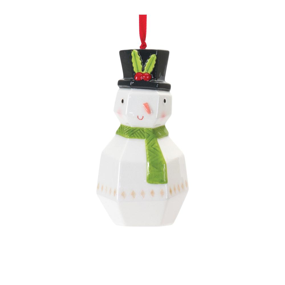 Santa and Snowman Ornament (Set of 6) 4.75"H, 6"H Dolomite. Picture 3