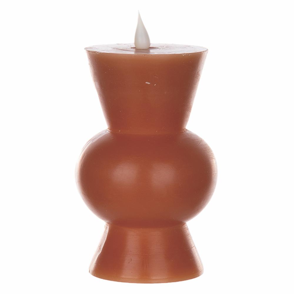 Simplux LED Designer Candle w/4 and 8 Hr Timer (Set of 2) 3.5" x 5.5"H Wax. Picture 1