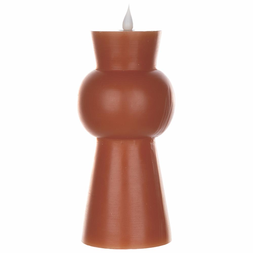 Simplux LED Designer Candle w/4 and 8 Hr Timer (Set of 2) 3.5" x 7.5"H Wax. Picture 1