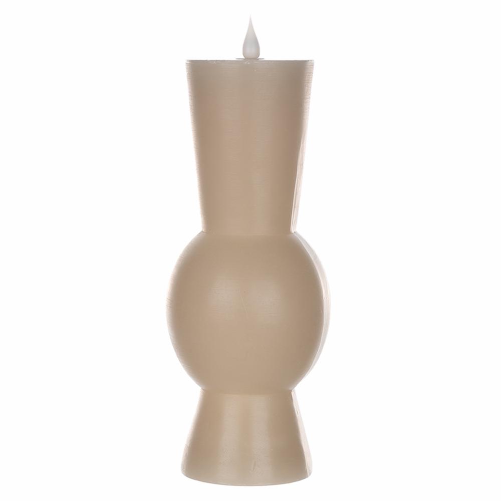 Simplux LED Designer Candle w/4 and 8 Hr Timer (Set of 2) 3.5" x 9.25"H Wax. Picture 1
