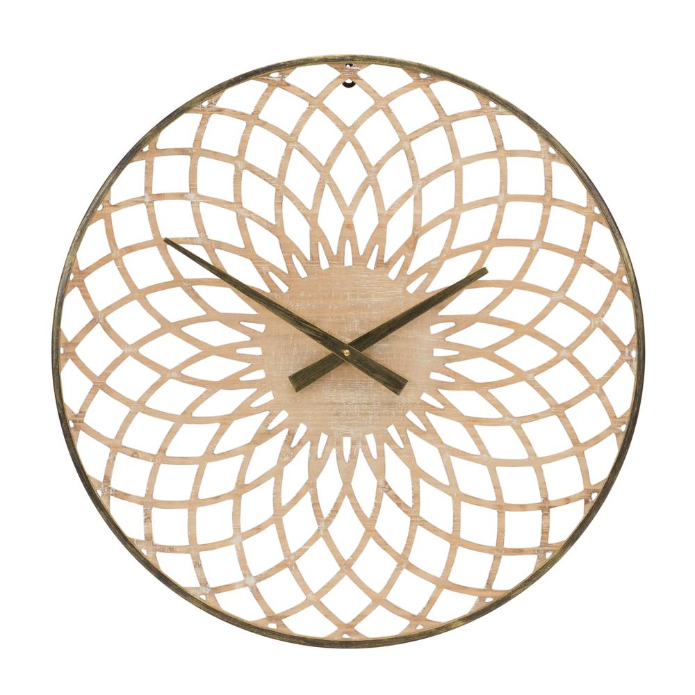 Wall Clock 23.75"D MDF/Iron. Picture 1