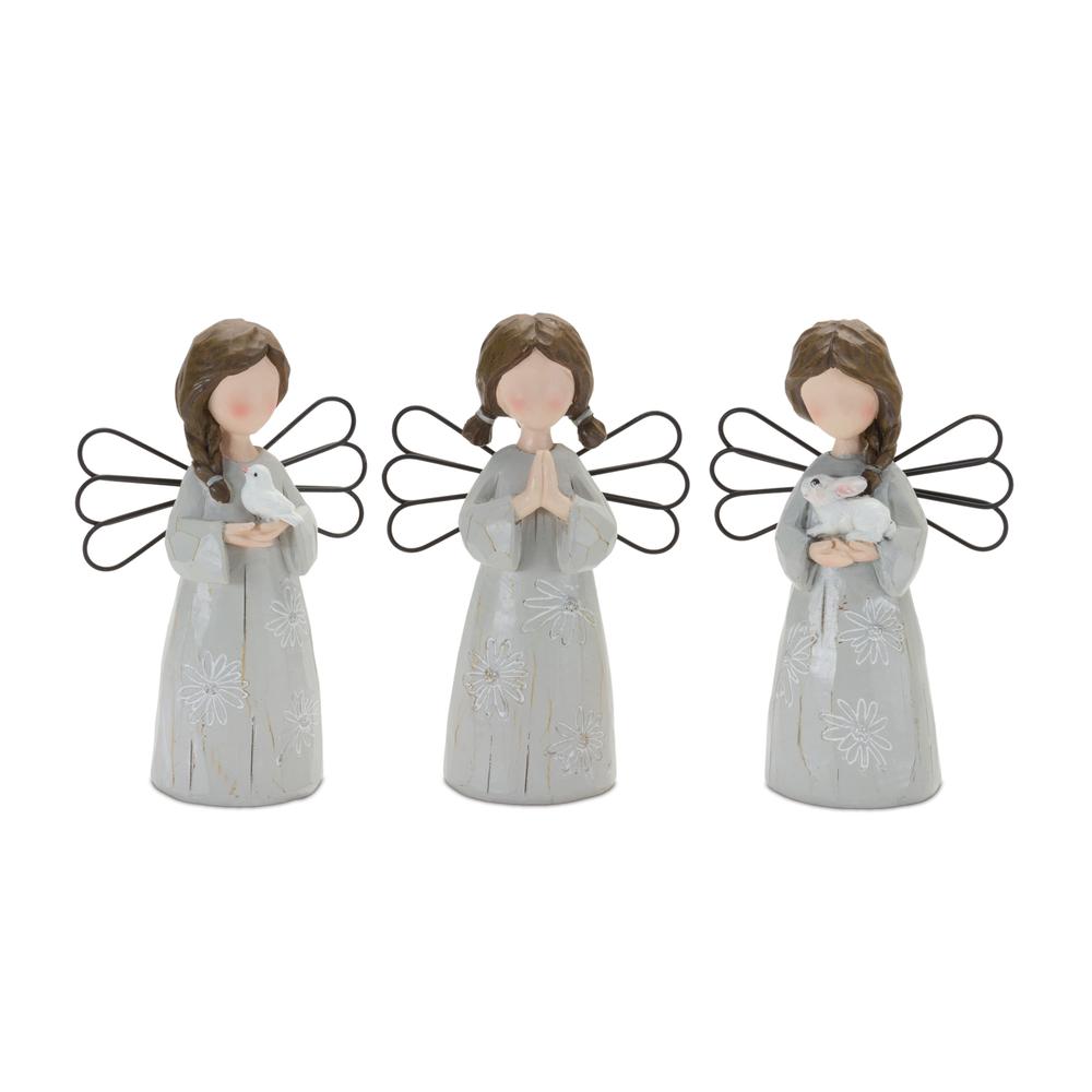 Angel (Set of 3) 6"H Resin. Picture 1