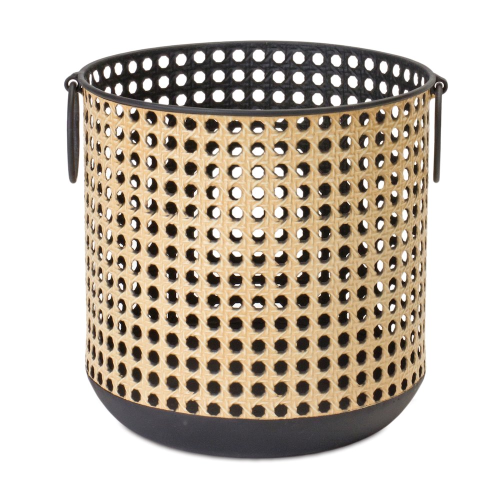 Container (Set of 2) 6.25"D x 6.25"H, 8"D x 8"H Iron. Picture 2