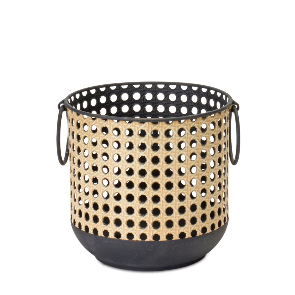 Container (Set of 2) 6.25"D x 6.25"H, 8"D x 8"H Iron. Picture 3