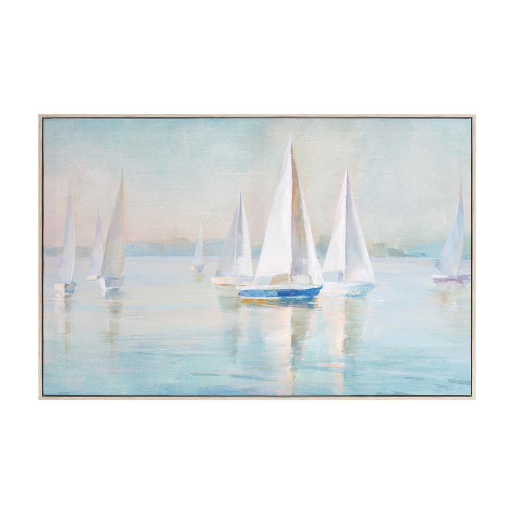 Sail Boat Print 23.5"L x 15.25"H Plastic/MDF. Picture 1