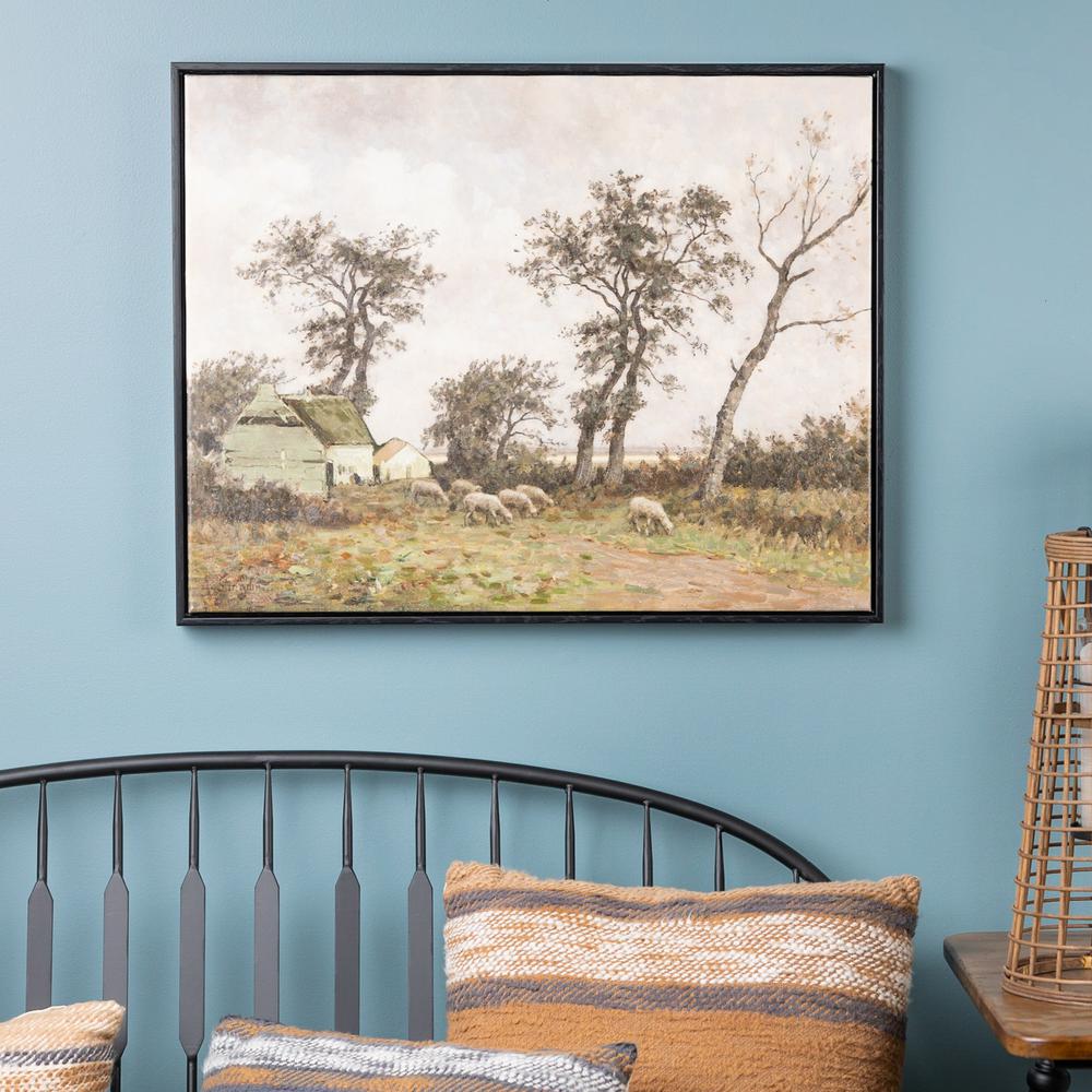 Sheep Farm Print 28"L x 22"H Canvas/Plastic. Picture 2