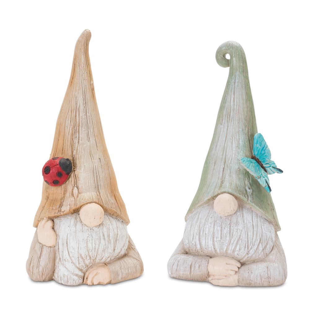 Gnome (Set of 2) 10"H Resin. Picture 1