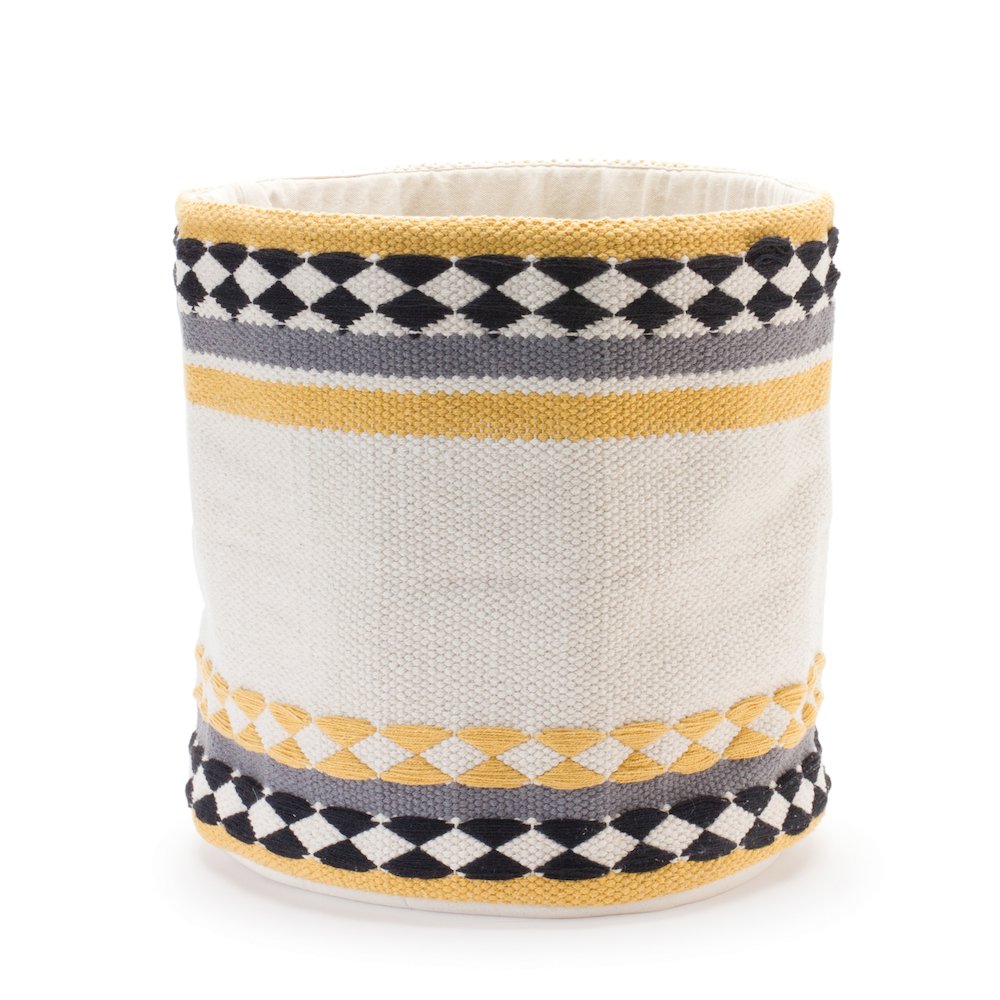 Basket (Set of 2) 14"D x 13"H, 16"D x 15.5"H Cotton. Picture 3