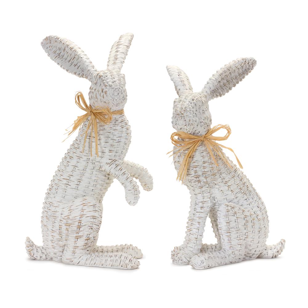 Rabbit (Set of 2) 15.25"H, 17.75"H Resin. Picture 1