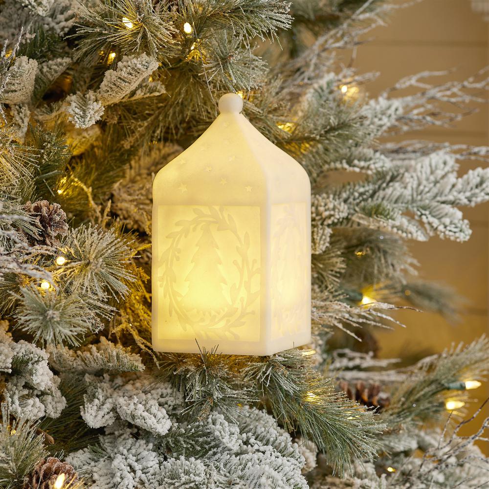 Tree Lantern 5"L x 10"H Resin 3 AAA Batteries, Not Included. Picture 2