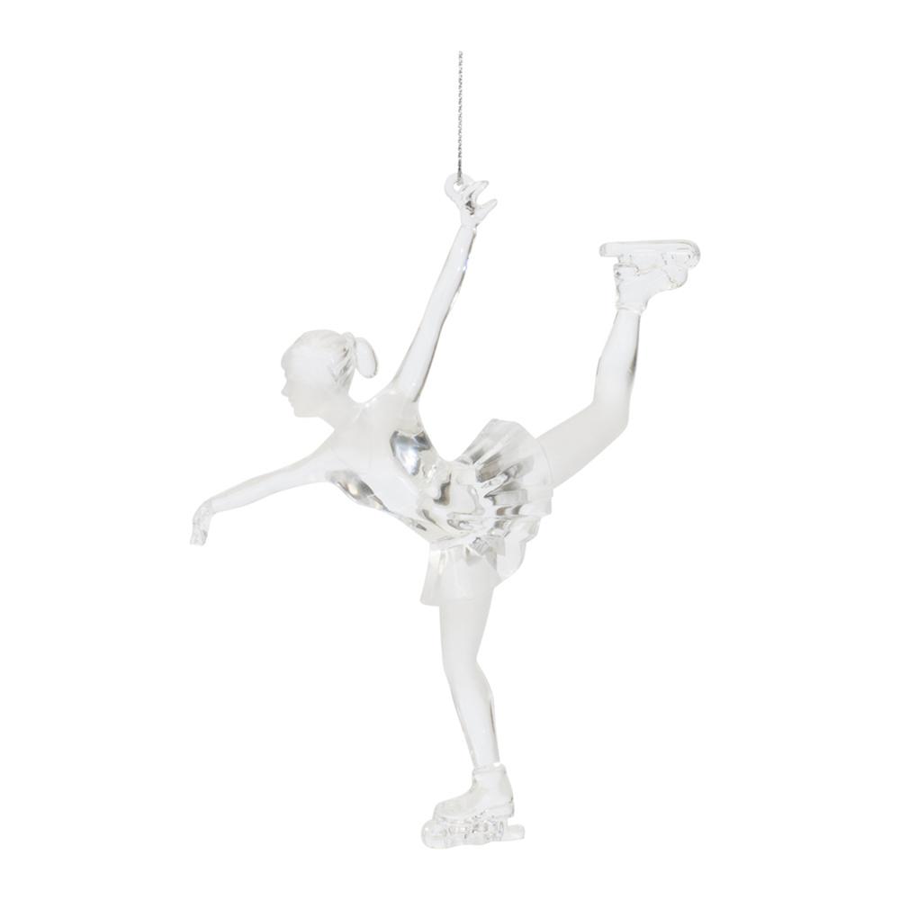 Ice Skater Ornament (Set of 4) 5.75"H Acrylic. Picture 1