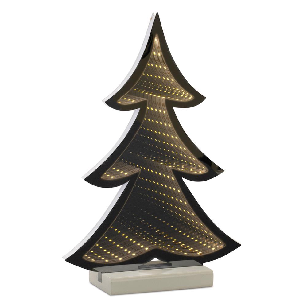 Tree Infinity Light (Set of 2) 12.5"H Acrylic 3 AA Batteries Not Included. Picture 1
