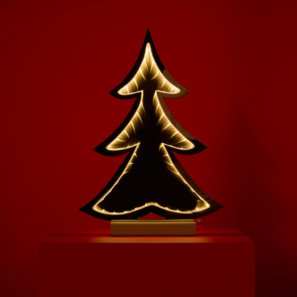 Tree Infinity Light (Set of 2) 12.5"H Acrylic 3 AA Batteries Not Included. Picture 4