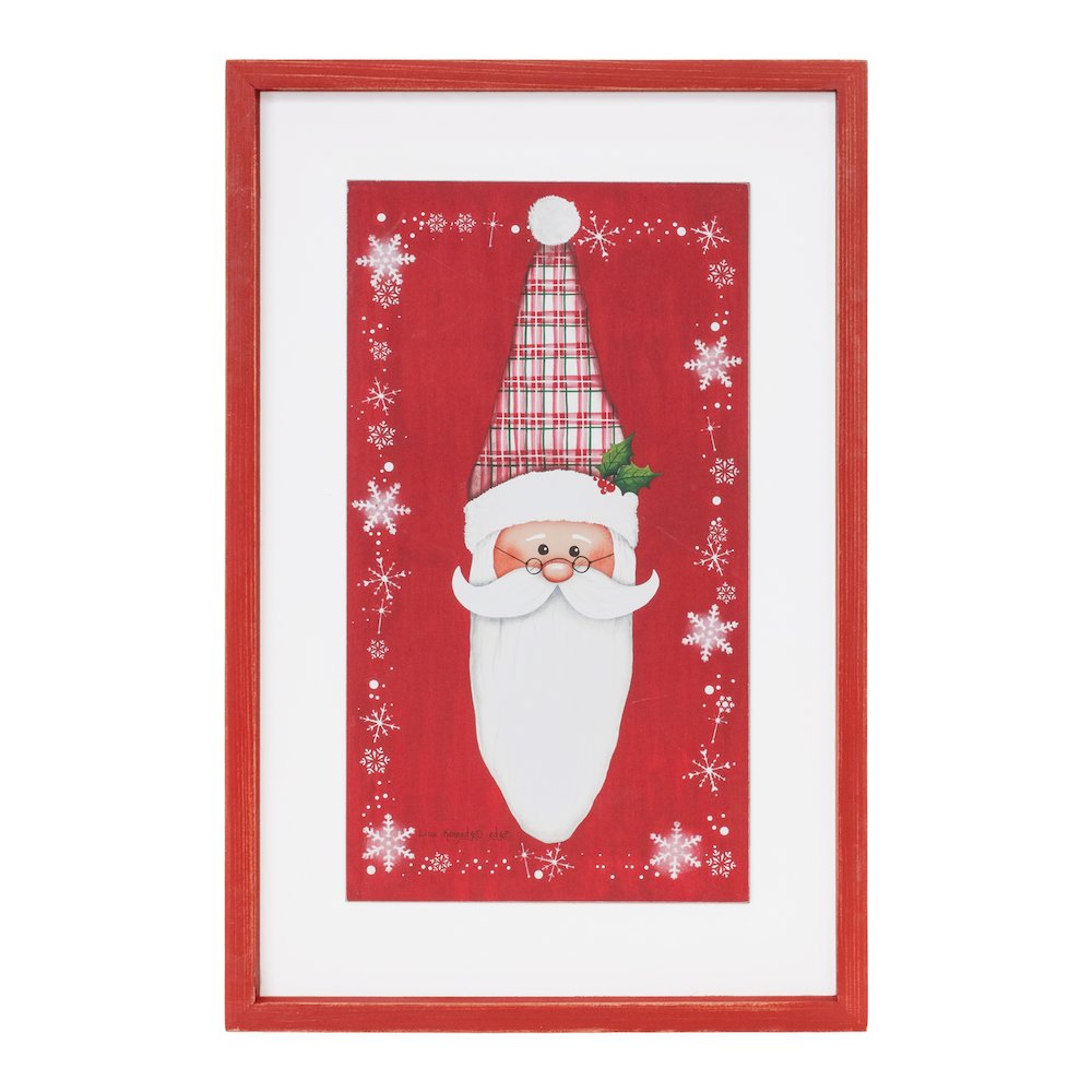 Santa Plaque 12"L x 18"H Wood/MDF. Picture 1