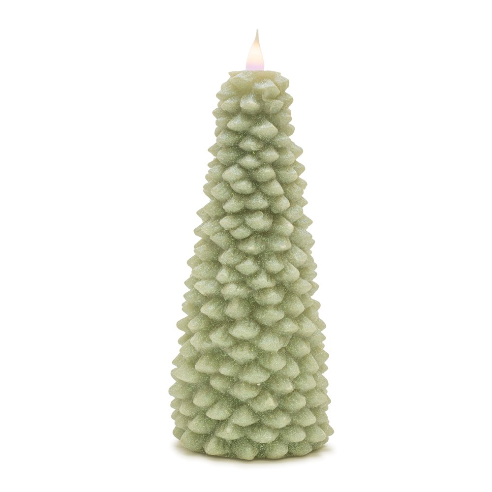 Tree Candle 10"H Wax 2 AA Batteries, Not Included. Picture 2