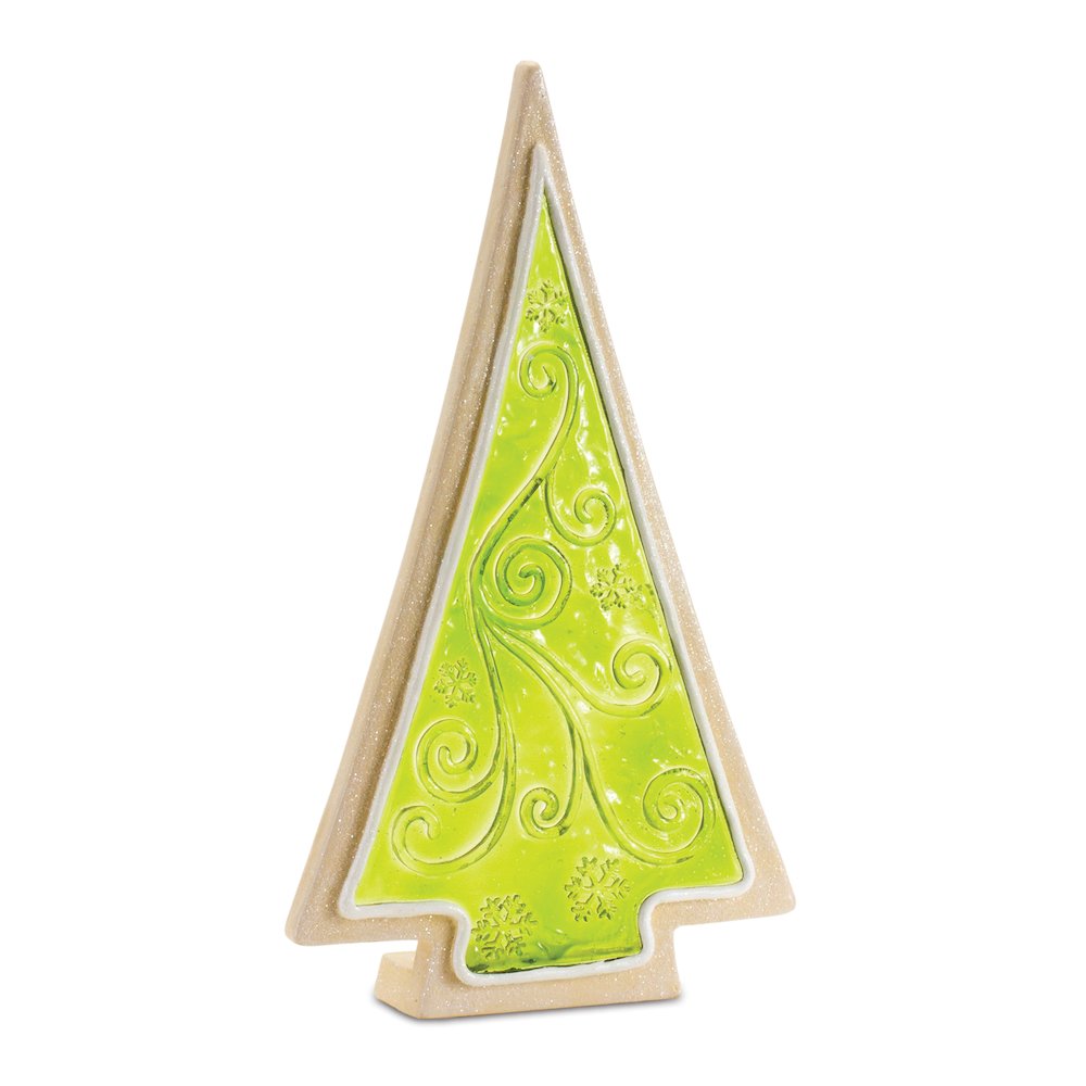 Tree (Set of 2) 10"H, 12"H Resin. Picture 2