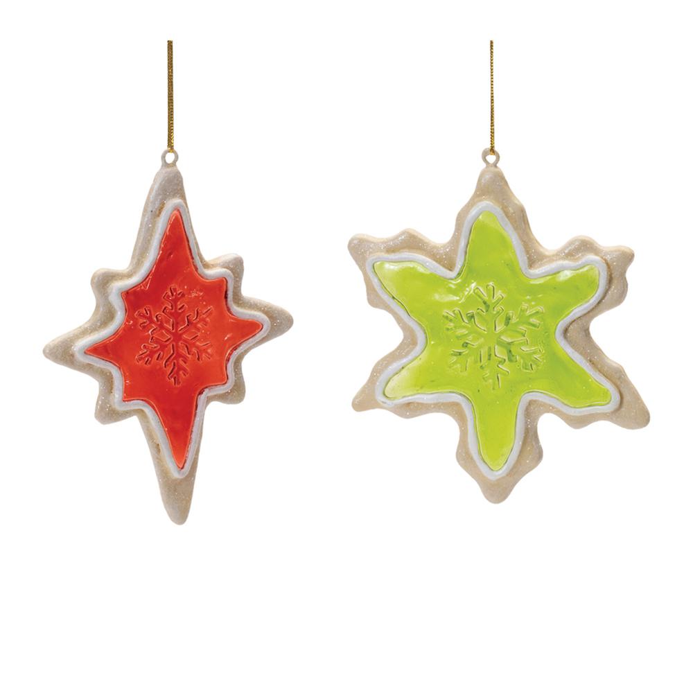 Ornament (Set of 6) 5"H, 5.5"H Resin. Picture 1