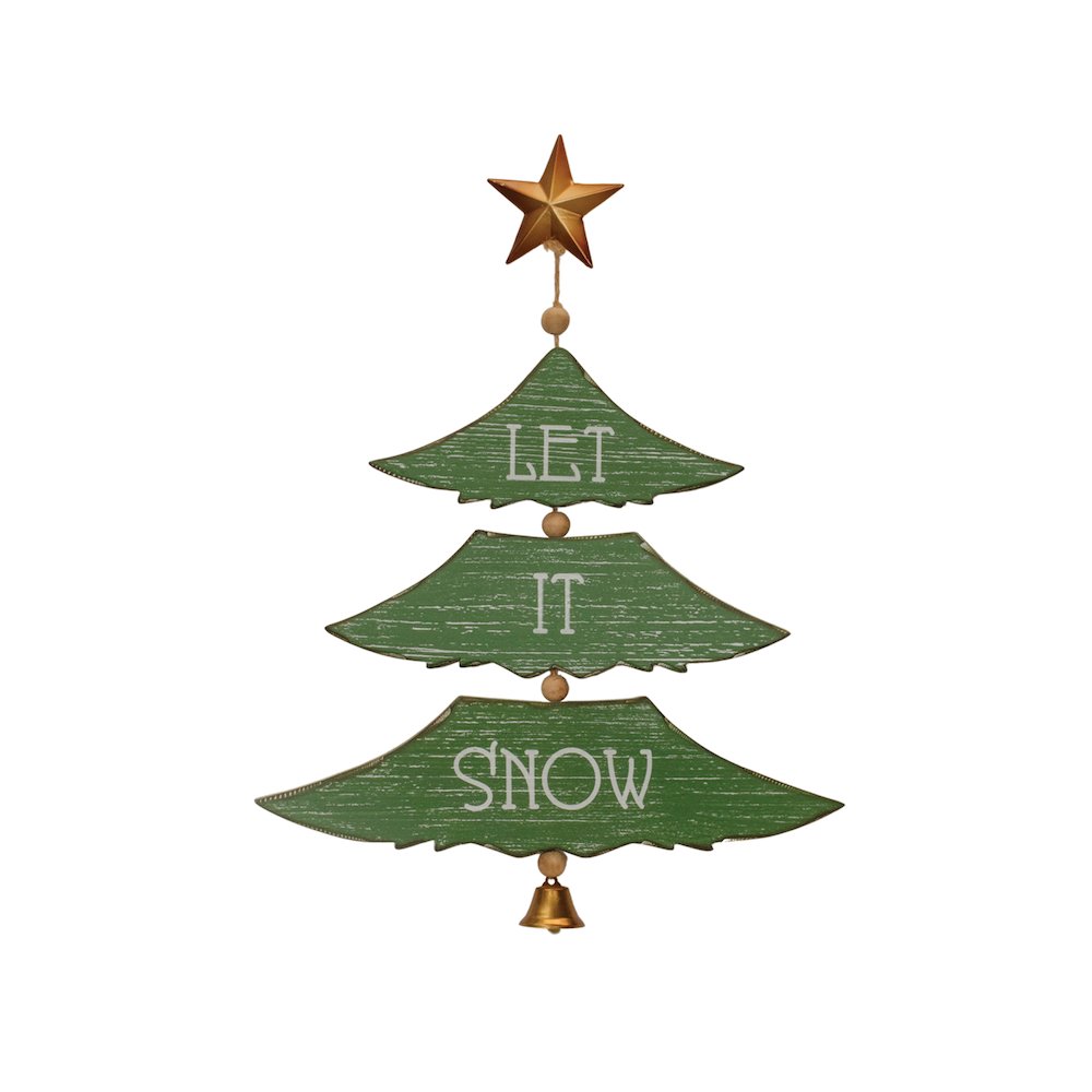 Tree Shape Sign (Set of 2) 17.5"H, 21.5"H MDF/Iron. Picture 3