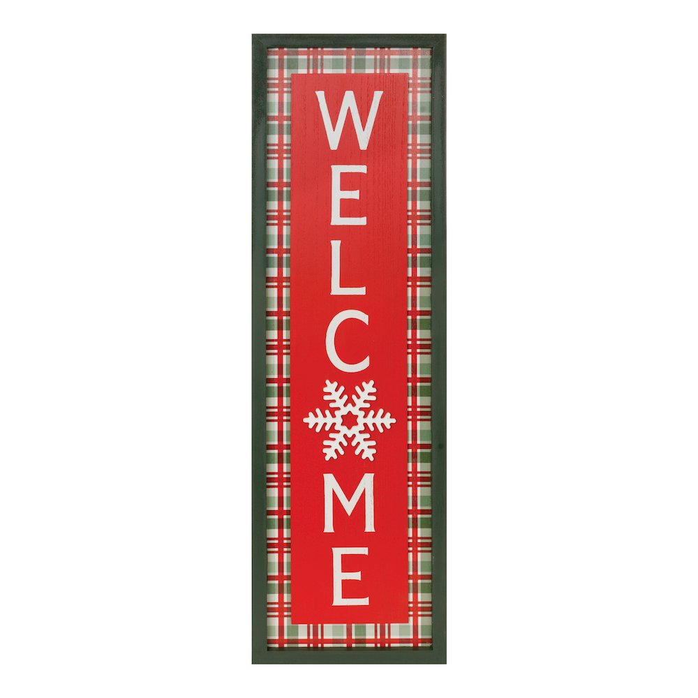 Welcome Sign 9.5"L x 31.5"H MDF. Picture 1