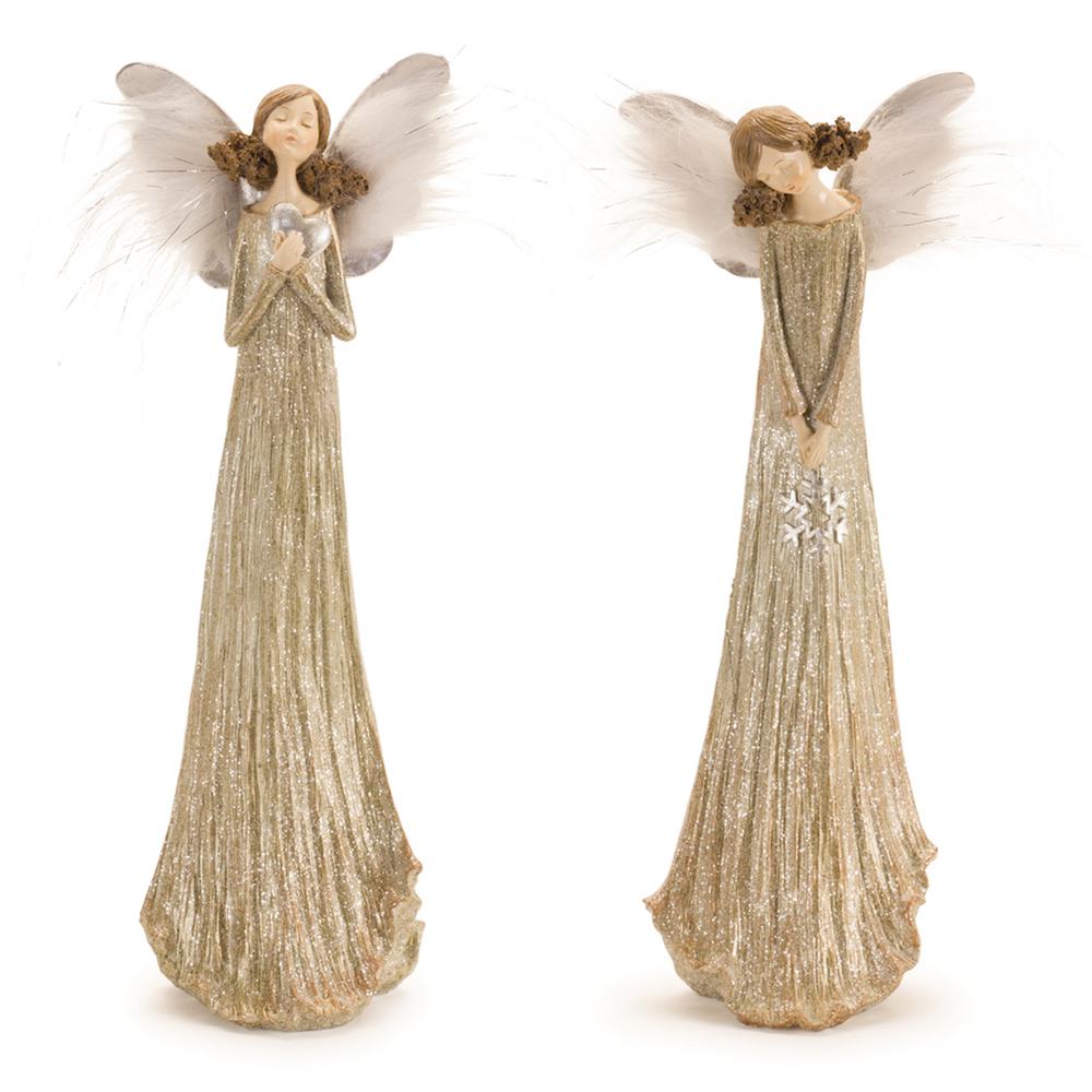 Angel (Set of 2) 14"H Resin. Picture 1