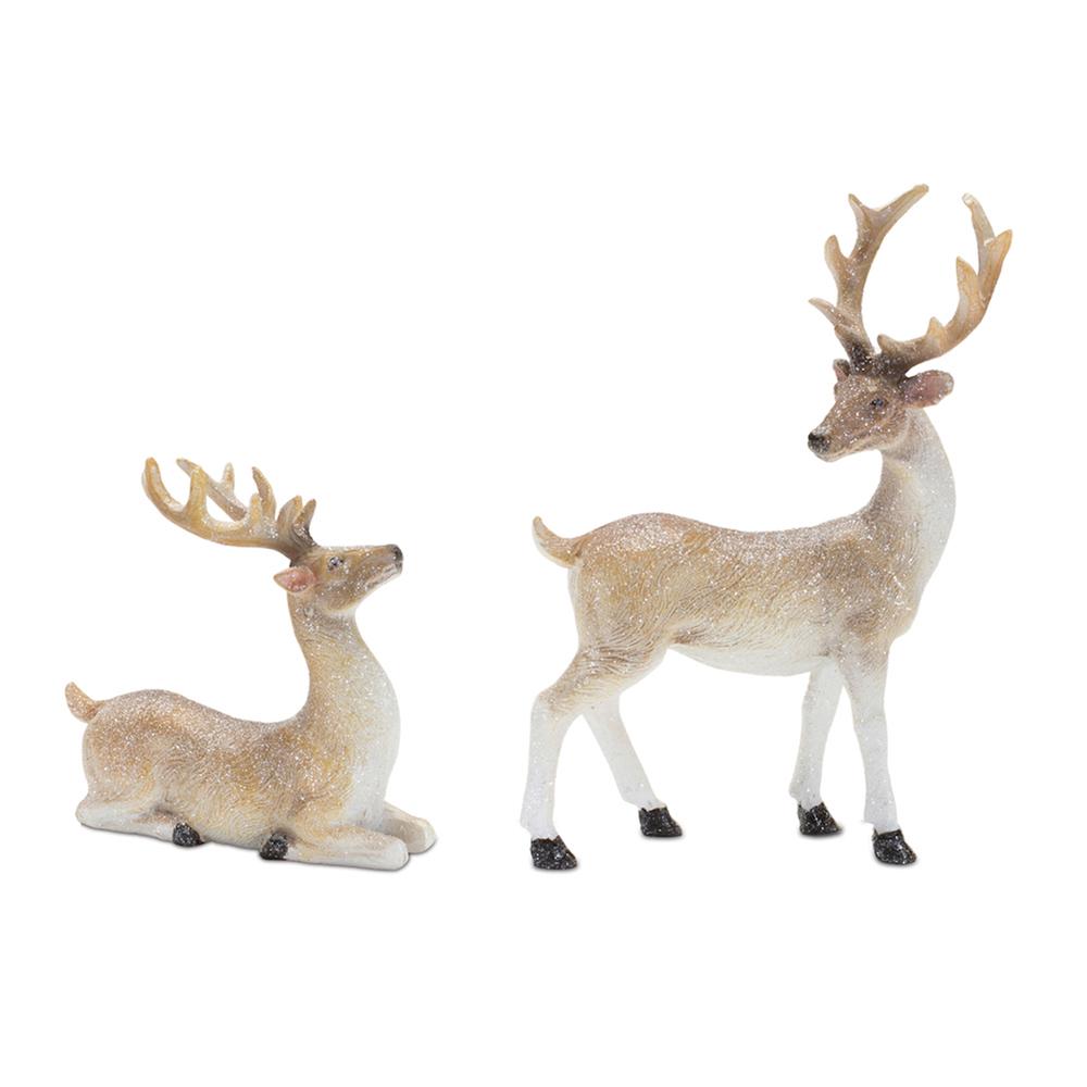 Deer (Set of 6) 3.5"H, 5.5"H Resin. Picture 1