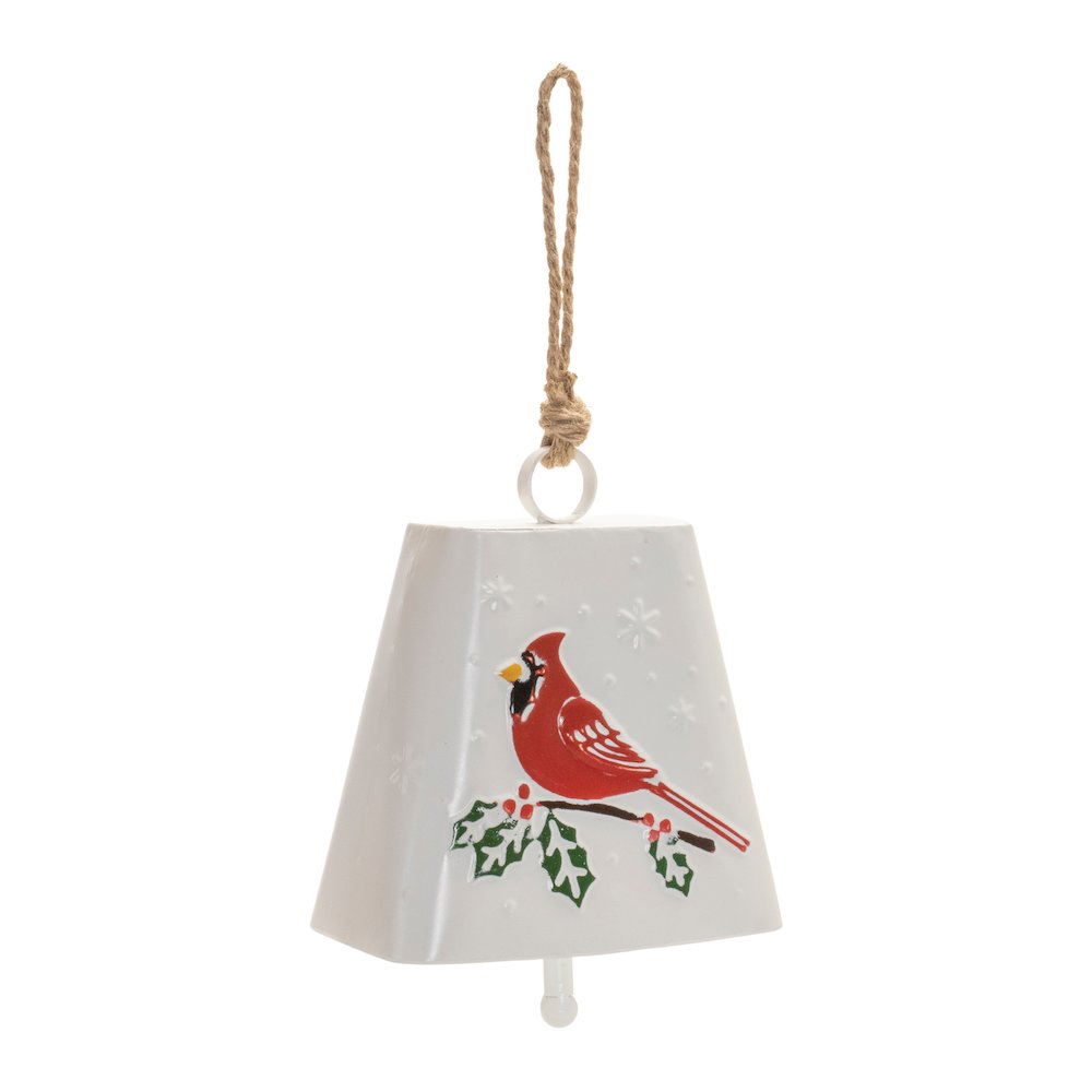 Bell Ornament (Set of 2) 16"H Metal/Rope. Picture 1