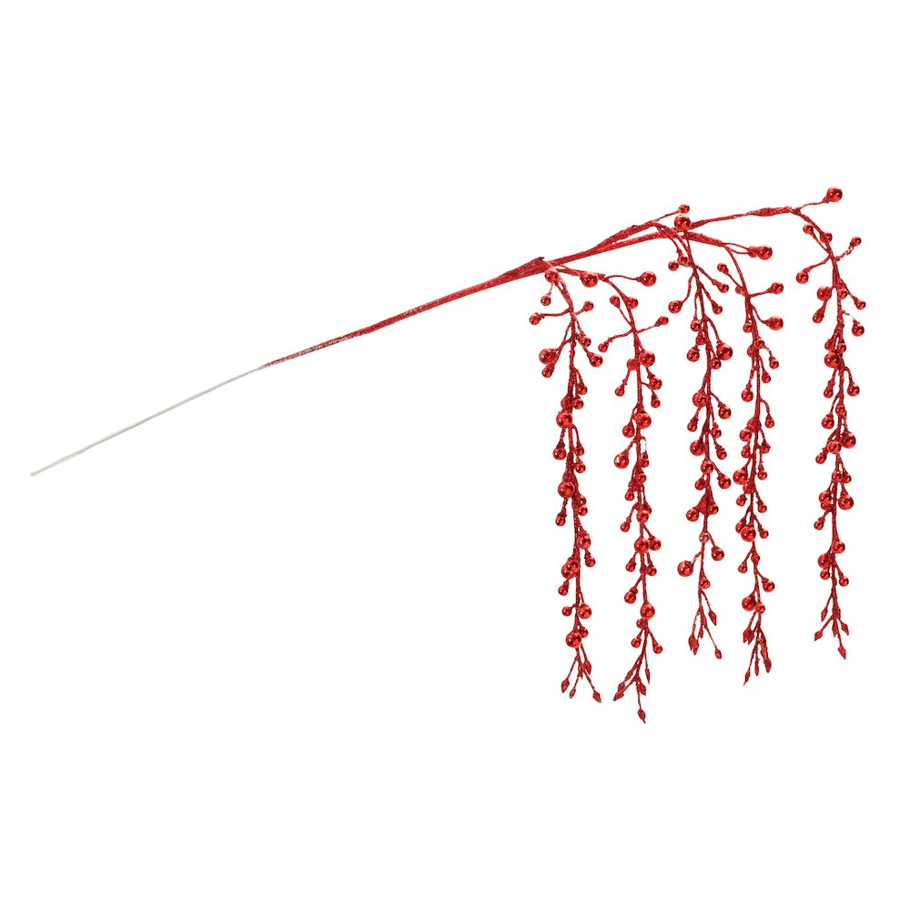 Hanging Berry Branch (Set of 2) 26"H Plastic. Picture 2