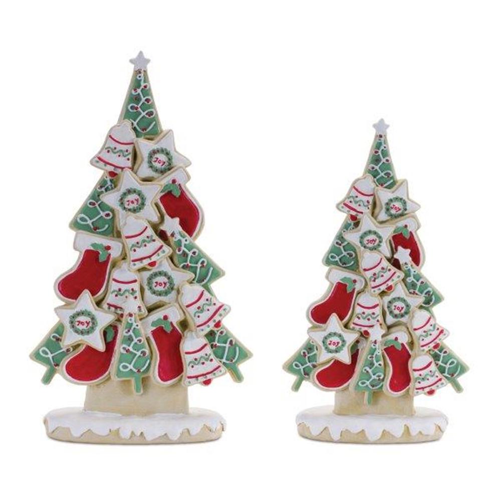 Cookie Tree (Set of 2) 10"H, 12"H Resin. Picture 1