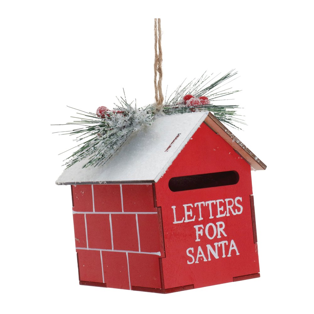 Mailbox Ornament (Set of 2) 5.5"H Metal. Picture 1