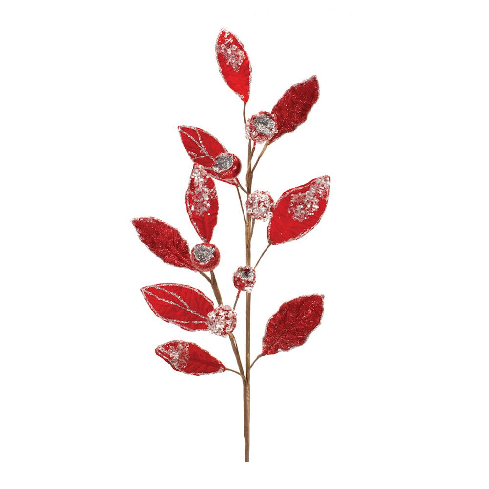 Leaf Spray (Set of 2) 29.5"H Polyester. Picture 1