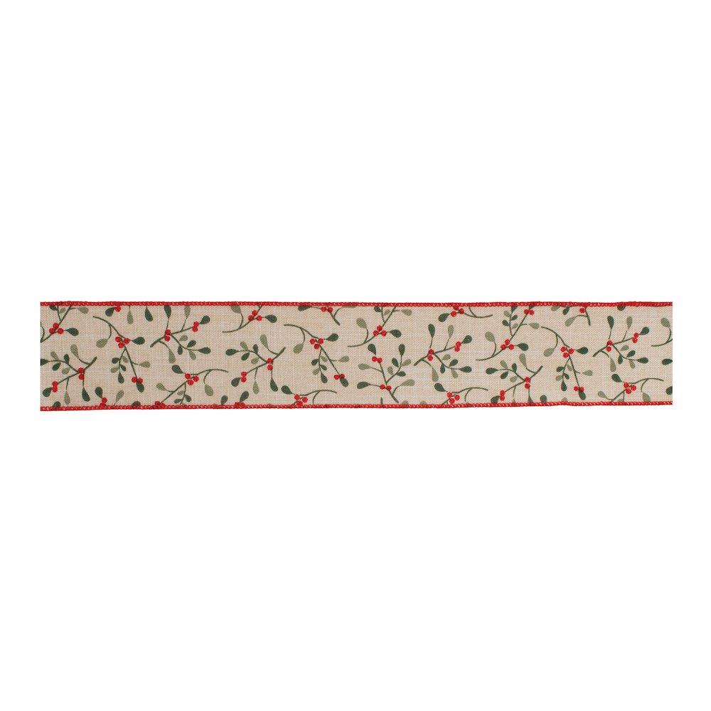 2.5" x 10 Yds. Wired (Set of 2) Polyester. Picture 1