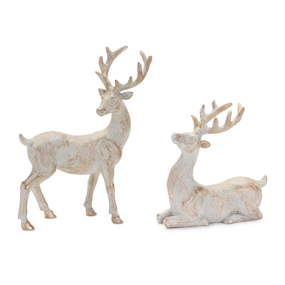 Deer (Set of 6) 3.5"H, 5.25"H Resin. Picture 1