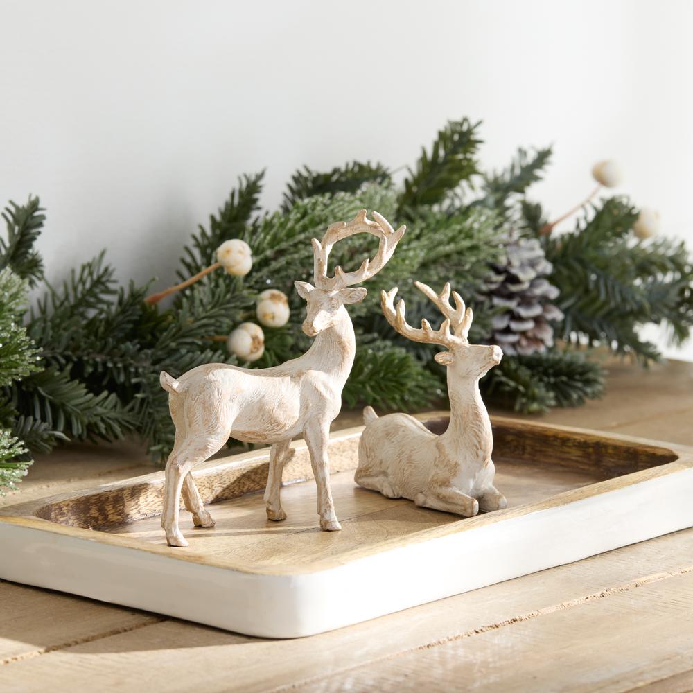 Deer (Set of 6) 3.5"H, 5.25"H Resin. Picture 4