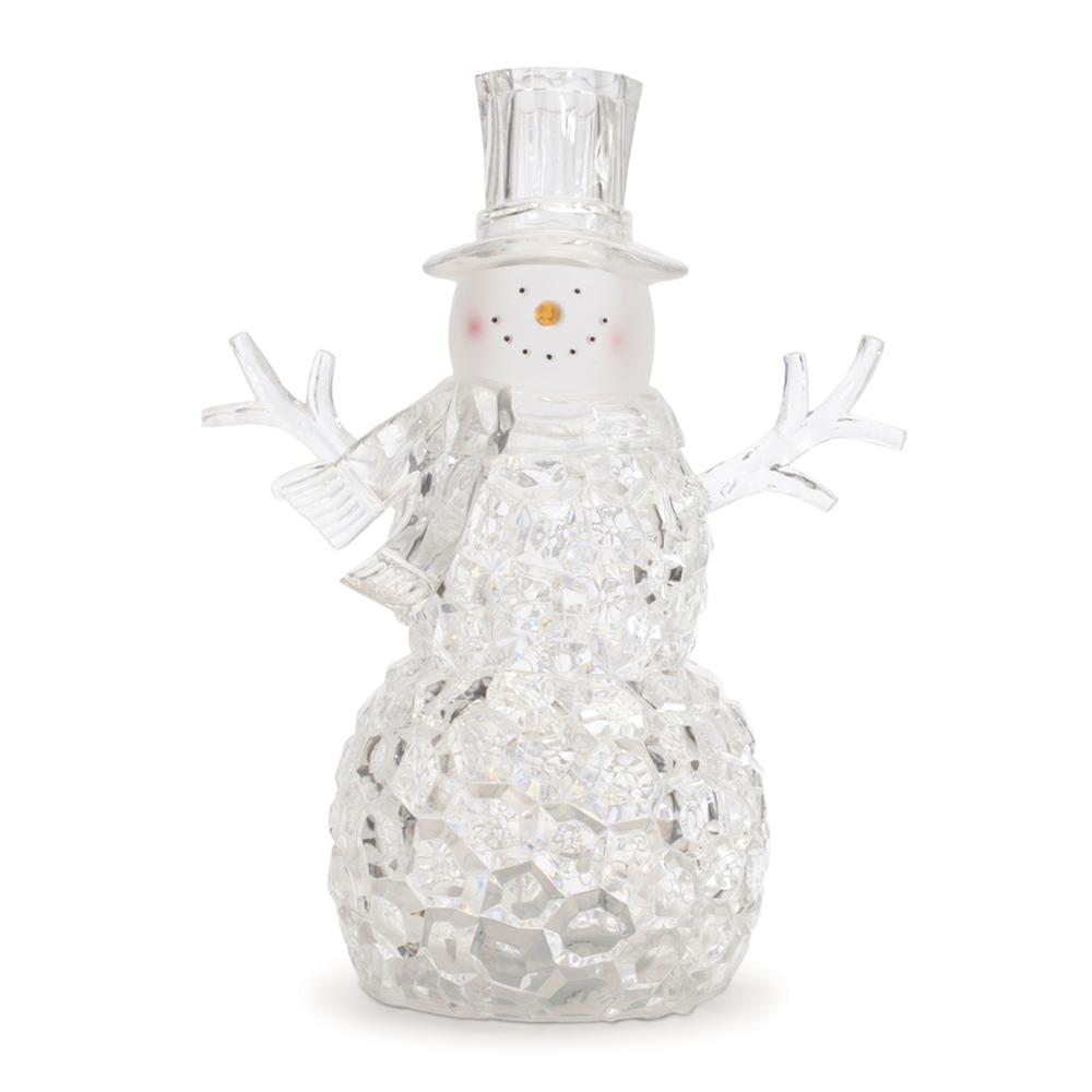Snowman (Set of 2) 11.75"H Plastic 3 AA Batteries Not Included 6 Hr Timer. Picture 1