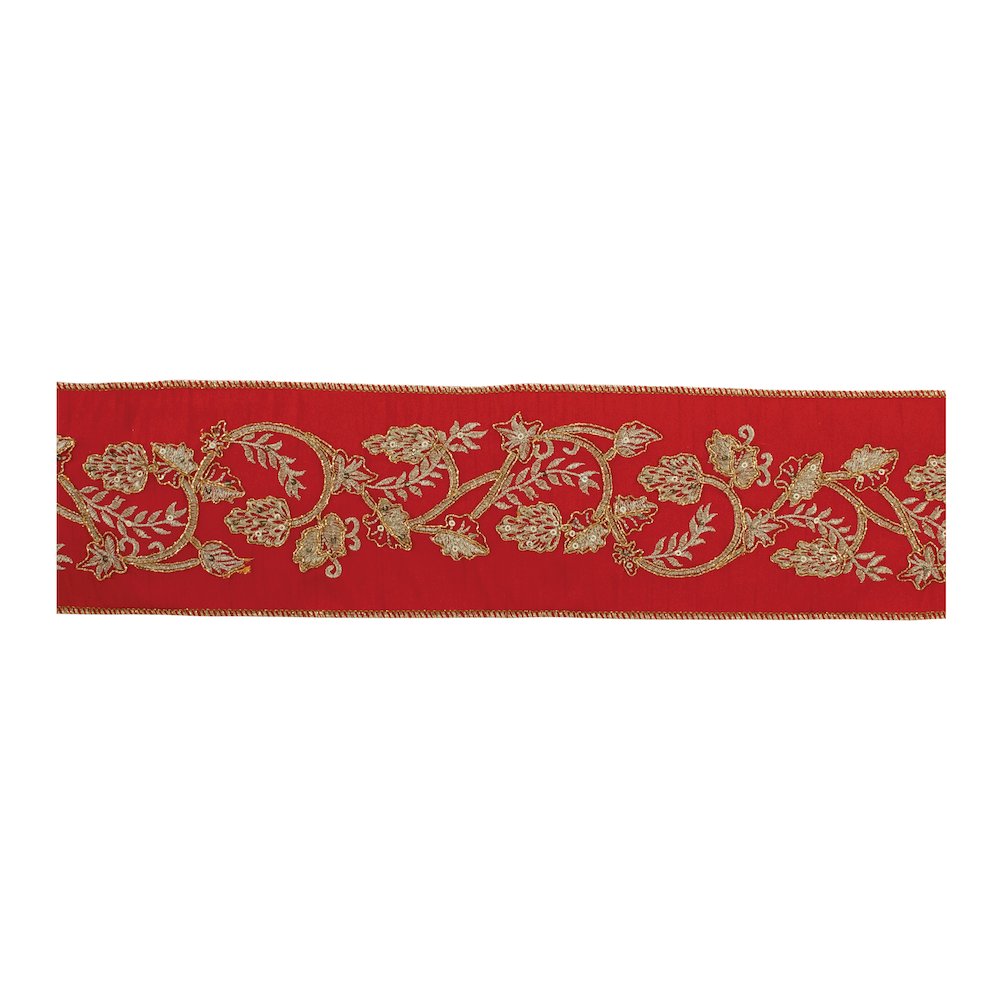 4" x 5 Yds. Wired Polyester. Picture 1