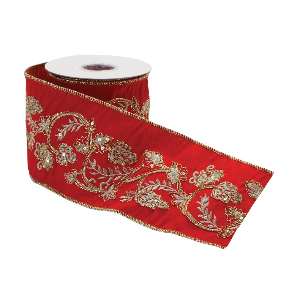 4" x 5 Yds. Wired Polyester. Picture 2