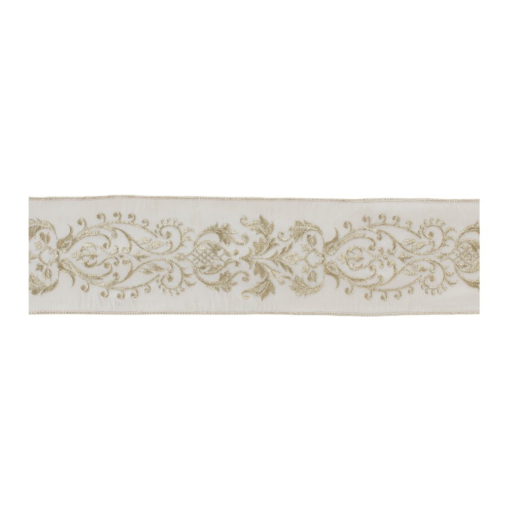 4" x 5 Yds. Wired Polyester. Picture 1