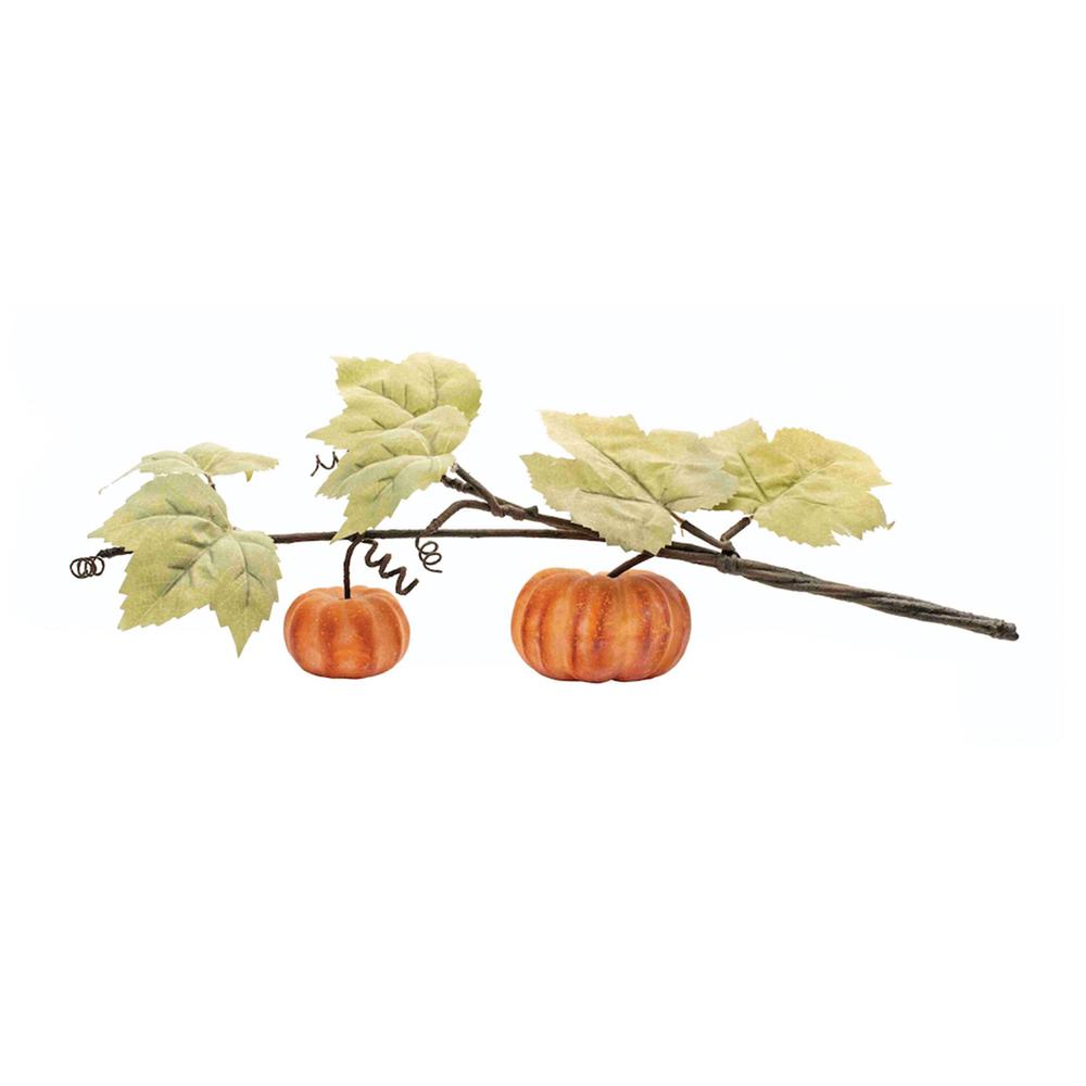Double Pumpkin Vine (Set of 2) 21"L Foam/Polyester. Picture 1
