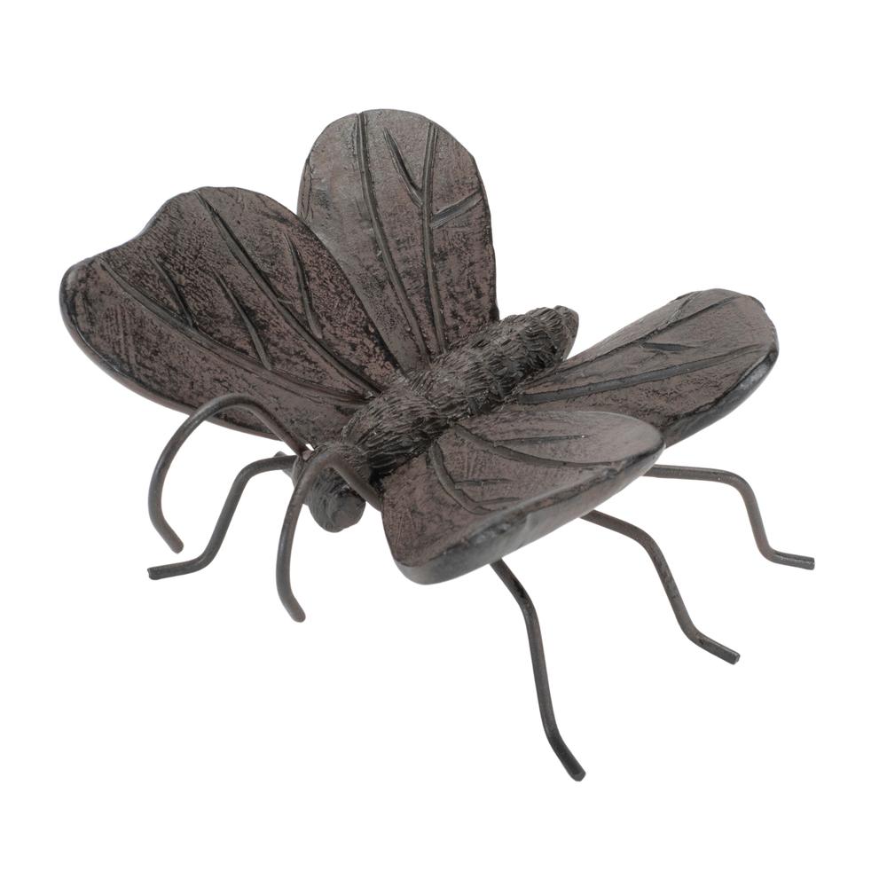 Butterfly/Dragonfly Pot Sitter (Set of 12) 3"L x .75"H, 3"L x 1.5"H Resin/Metal. Picture 4